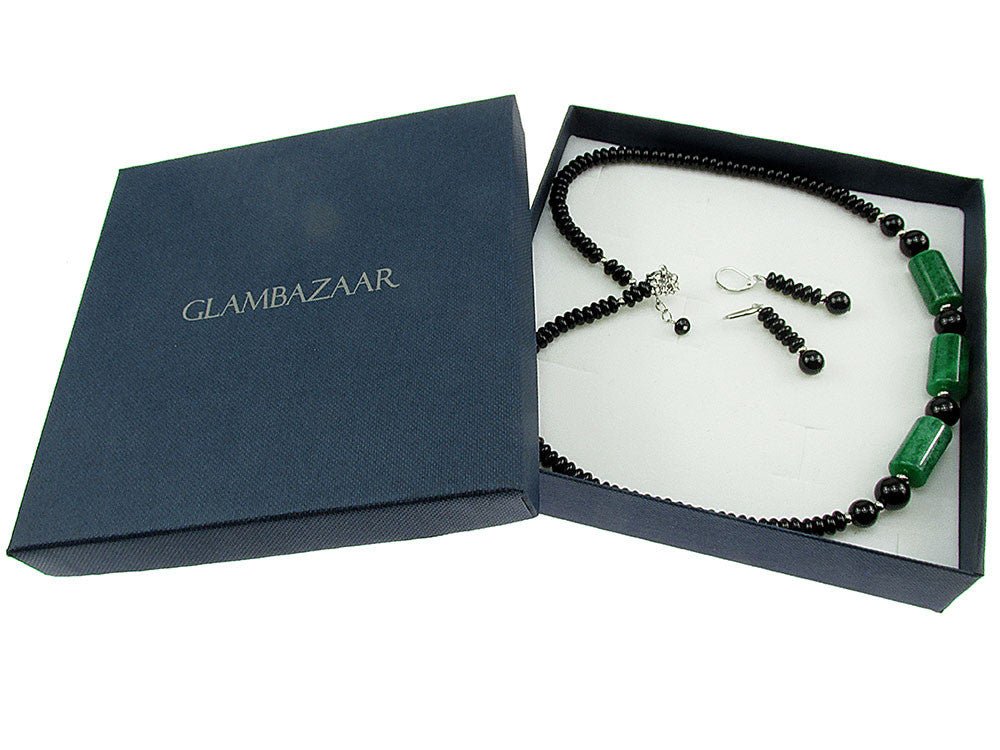 Set onix si jad verde - GlamBazaar.ro