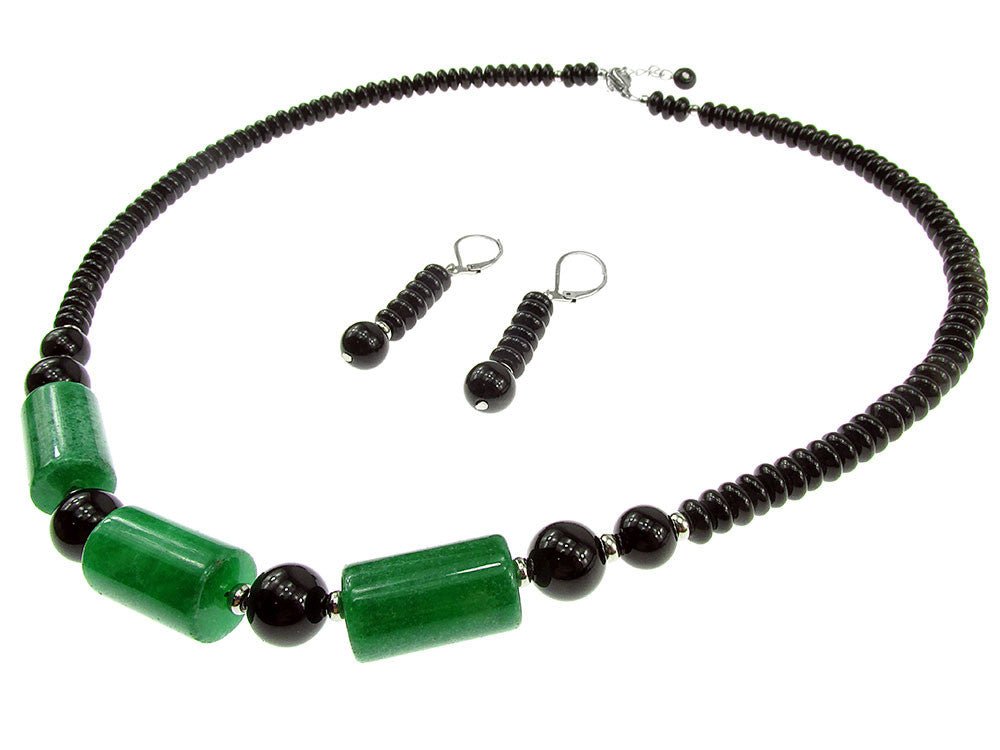 Set onix si jad verde - GlamBazaar.ro