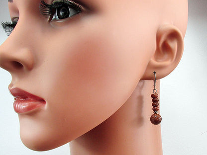 Set Piatra Soarelui maro si jad galben - GlamBazaar.ro